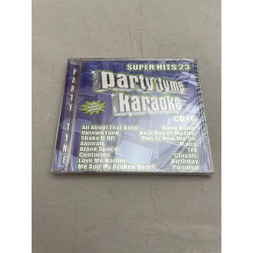 Party Tyme Karaoke CD Super Hits 23 Lyric Booklet